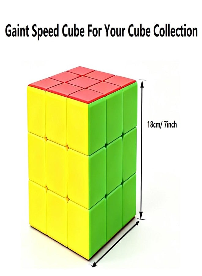 مكعب السرعة العملاق للمحترفين، مكعب كبير 18 سم، لعبة ألغاز 3x3، هدايا - Image 2